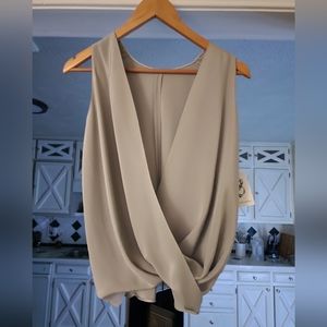 NWT Large Peter Cohen High Tide Silk blouse